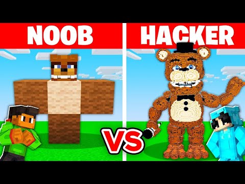 NOOB vs HACKER: I Cheated In a FREDDY FAZBEAR Build Challenge!