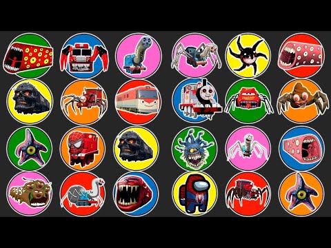 Spin Wheel Train Eater, Thomas Lipan, Choo Choo Charles, Kereta Hantu, Starro, Screech Roblox,Titipo