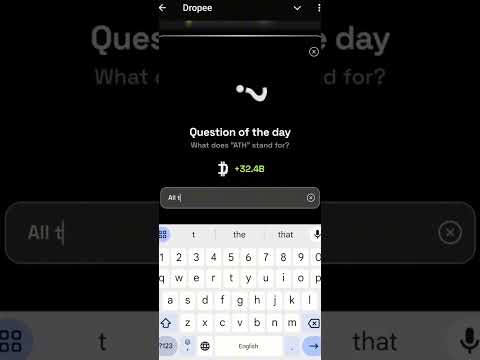 Dropee question of the day code 29 November | Droppe question of the day