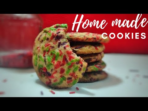 Soft Sprinkles cookie |Homemade cookies |Meenus kitchen |