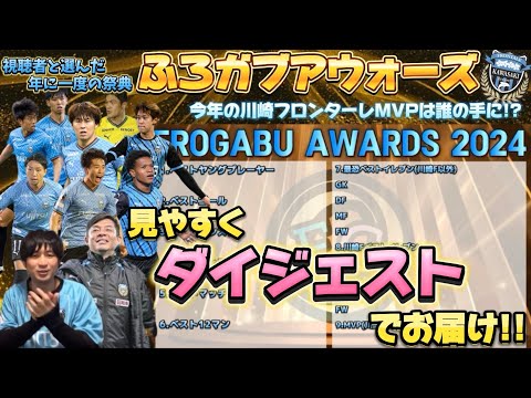 年に一度の祭典！視聴者と選ぶ川崎フロンターレMVPは誰だ！？川崎Fを勝手に表彰したふろガブアウォーズを見やすくダイジェストでお届け！