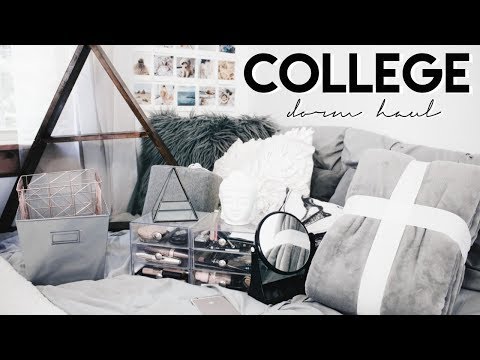 HUGE COLLEGE DORM HAUL 2017 | Freshmen Year