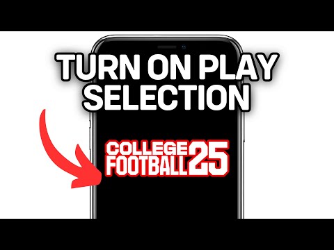 HOW TO TURN ON PLAY SELECTION IN COLLEGE FOOTBALL 25 2025! (FULL GUIDE)