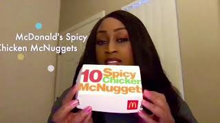 Trying the #McDonald's #spicychickennuggets