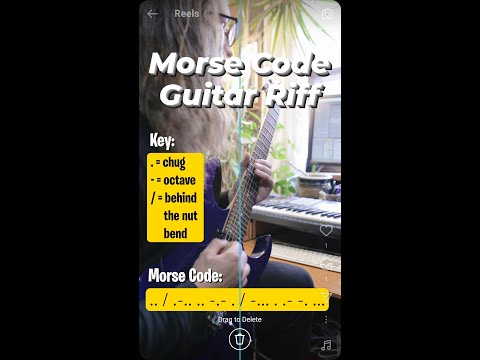 Morse Code Guitar Riff #shorts #guitarriff