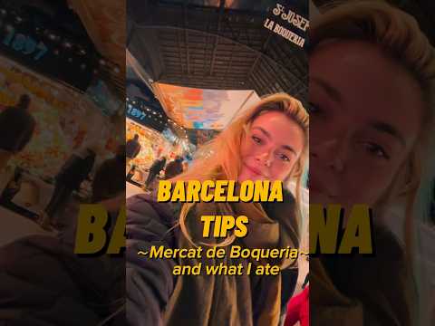 Food tips Barcelona! Must see in Barcelona (and the Crêpes are a must try!) #mercatdelaboqueria #bcn