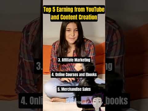 Top 5 Earning Ideas For YouTubers 2024 #shorts