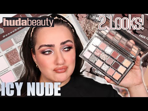 HUDA’S LAST 18 PAN PALETTE COULD HAVE BEEN A QUINT 😬… ICY NUDE EYESHADOW PALETTE REVIEW!