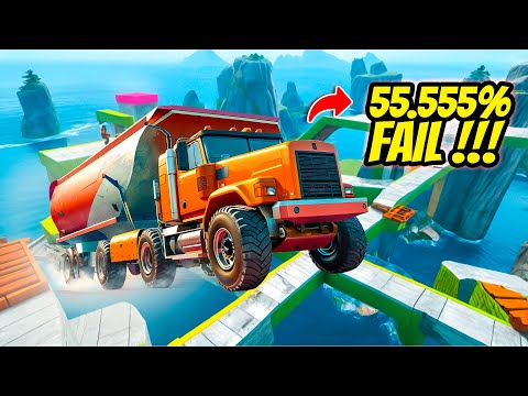 55.555% Players Uncover 'New Ways to Fail' in this GTA 5 Parkour Race | No Copyright Gameplay 4K