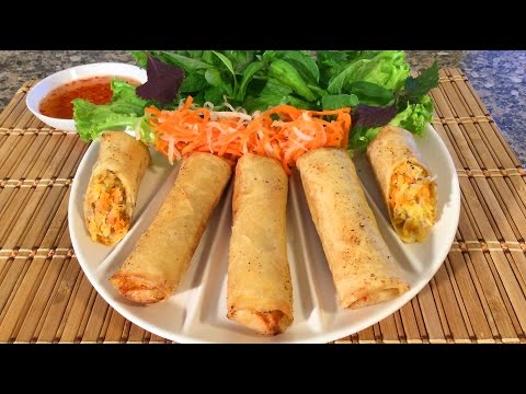 How To Make Vietnamese Egg Rolls Cha Gio Crispy Spring Rolls Food Recipes