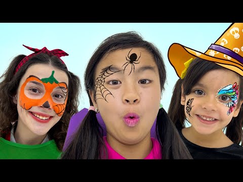 Jannie and Ellie Halloween Dress Up Trick or Treat Story for Kids