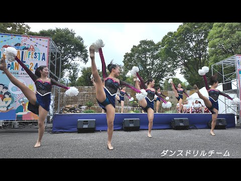 圧巻のチアリーディング（その1） 素晴らしい！ 美しい！ パフォーマンスをありがとう　Thank you for Amazing cheerleading! Beautiful!　女子大生ダンスチーム