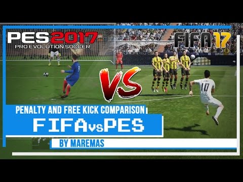 Fifa 17 vs PES 2017 Penalty and Free Kick Comparison