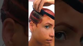 How to style short hair #howtostylecurlyhair #shorthairstyles #shortvideo