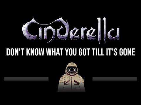 Cinderella • Don't Know What You Got Till It's Gone (CC) 🎤 [Karaoke] [Instrumental Lyrics]