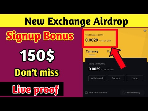 🔴Live proof | 🔷 Instant 150$ Signup bonus | Instant withdrawal | new free crypto exchange Airdrop