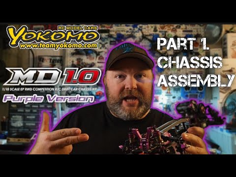 Yokomo MD 1.0 Limited Edition Purple My NEW RC Drift Car! Part 1. Chassis Assembly