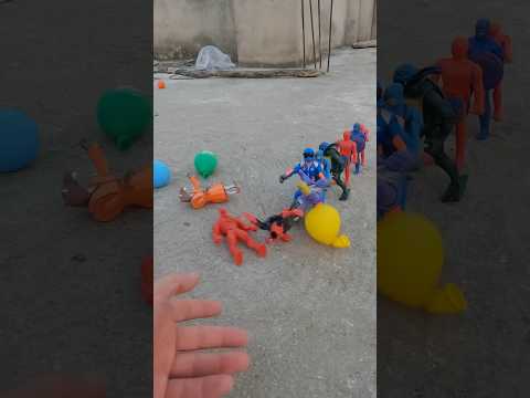 Tiny balloon vs avengers superheroes avengers villians helicopter helikopter