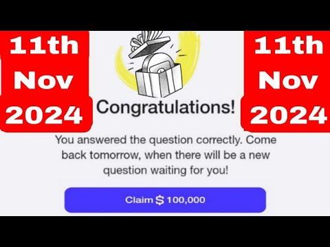 11th November Time Farm Oracle Of Time Answer | Time Farm Daily Combo #timefarm #oracleoftime