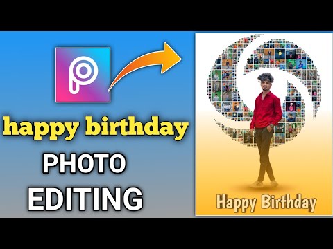 Birthday banner CBP photo editing tutorial in picsart in telugu || CDP editing photo editing 2023