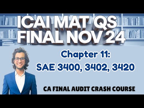 SAE 3400 3402 3420 Series | All ICAI Material Questions Solved | CA Rohan Garg AIR5