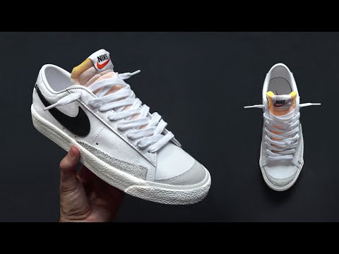 HOW TO LOOSEY LACE NIKE BLAZER LOW / nike blazer low lace style