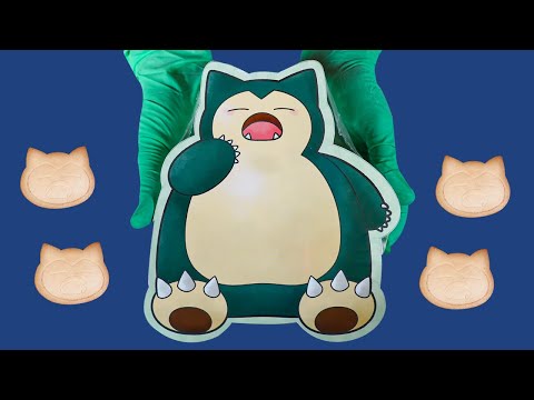 ASMR -Pokemon Snorlax cookies to SandWich