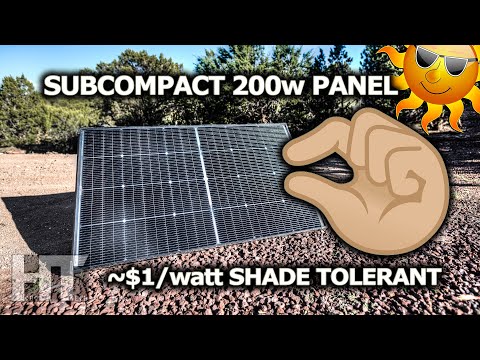 BougeRV N-Type TOPCon 200w Bifacial Shade Tolerant Compact Solar Panel