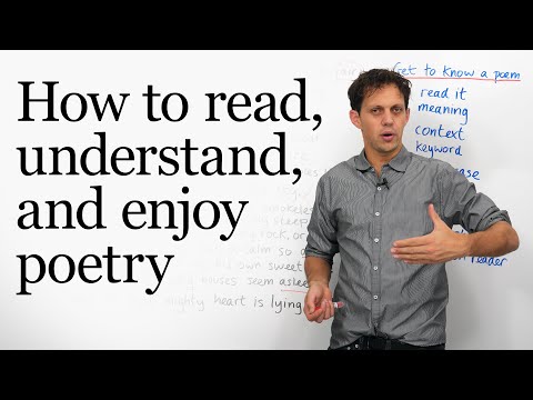 How to understand and enjoy English poetry