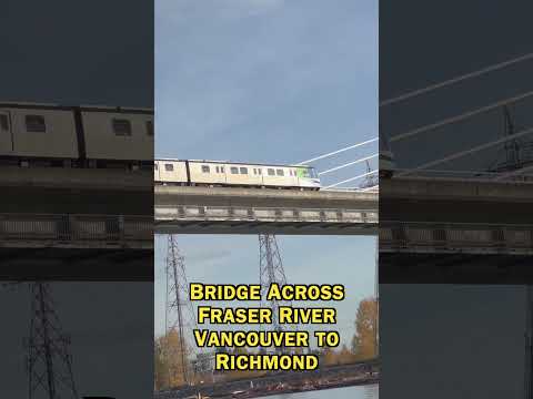 Vancouver Rapid Transit over Canada Line Bridge #transit #vancouver #shorts