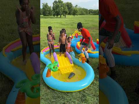 Dad finds alligator in pool and gets it out #shorts