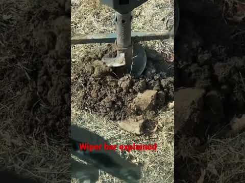 (1.6 Million views)Bobcat 30C auger wiper bar explained #bobcatequipment #shorts