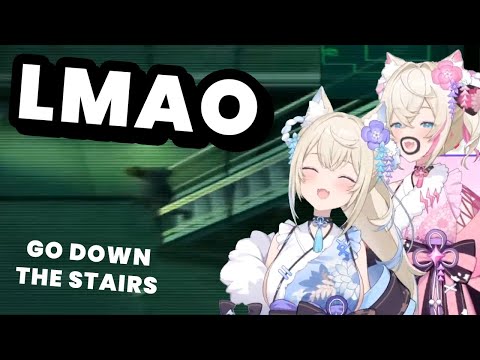 Fuwawa can't handle the stairs animation in Metal Gear Solid 2