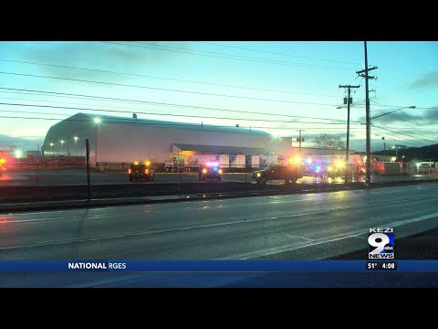 Fire in Bi-Mart warehouse draws massive firefighting response