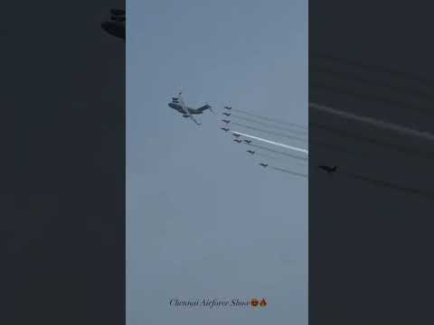 Air Show By #indianairforce #chennai2024 #bigsalute @upwali