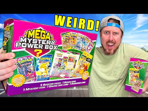 $50 MEGA MYSTERY Pokemon Box Had a WEIRD Charizard Card!