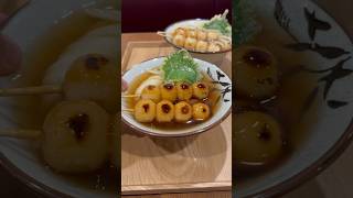 【KYOTO】Tyururu, Mitarashi dango and udon are the best combination!#shorts #japanesefood