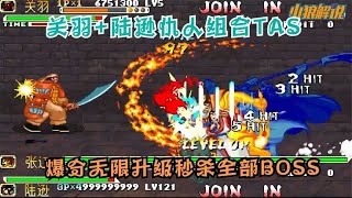 威震华夏暴怒武圣神关羽和仇人陆逊组合！TAS爆分无限升级全秒杀