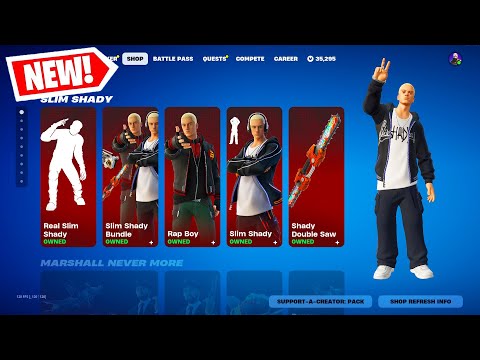 EMINEM CAME BACK TO FORTNITE! (New Item Shop April 20th)