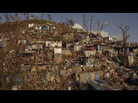 Macron surveys cyclone damage in Mayotte