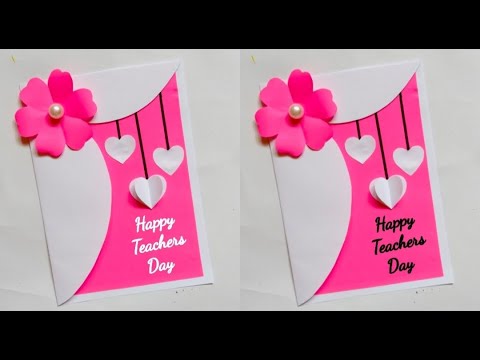 Teachers Day Card Making Idea 2022/handmade greeting card for teachers/gift for teachers/white paper