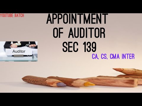 APPOINTMENT O AUDITOR {CHART REVISION}