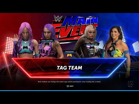 WWE 2K24 - AWA Main Event: Team Bestie Vs Liv and Requel