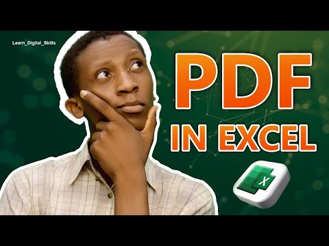 How to Open a PDF File in Excel (EASY TRICK)