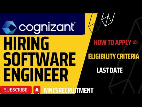 Cognizant Hiring Software Engineer 2022 | How to fill form ✍️