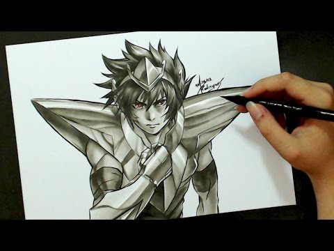 Speed Drawing - Tenma (Saint Seiya - The Lost Canvas)