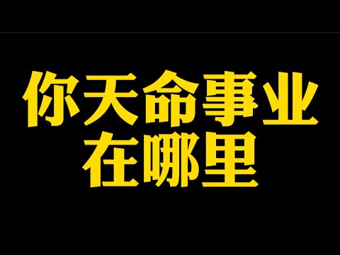 【准提子说八字易学】你的天命事业，在哪里？