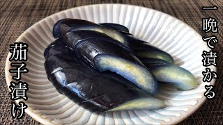 【漬物】一番簡単で美味しい、茄子のお漬物🍆の作り方