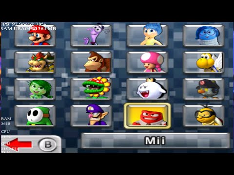 Inside Out in Mario Kart 7 - CTGP-7 Mods Android Mandarine Gameplay Xiaomi11T Pro 12/256 SD888