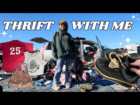 THRIFT WITH ME • $15 WELL SPENT FLEA MARKET• WHAT SOLD ON DEPOP • #depopseller #thrift #thriftwithme